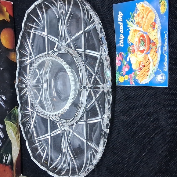 Mikasa Crystal "Roxborough SA 809/560 Chip & Dip 15" - Picture 2 of 11